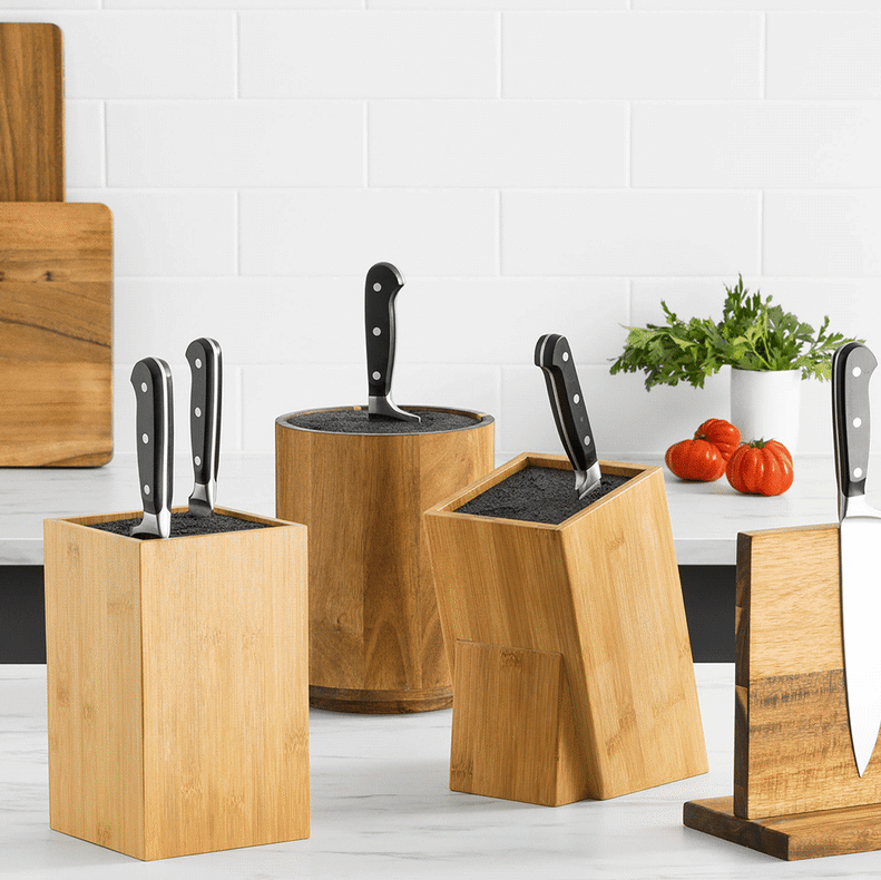 Wolstead Round Universal Knife Block Large Kitchen Warehouse™